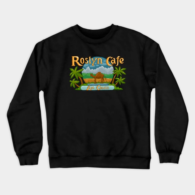 Roslyn Cafe Crewneck Sweatshirt by Tania Tania